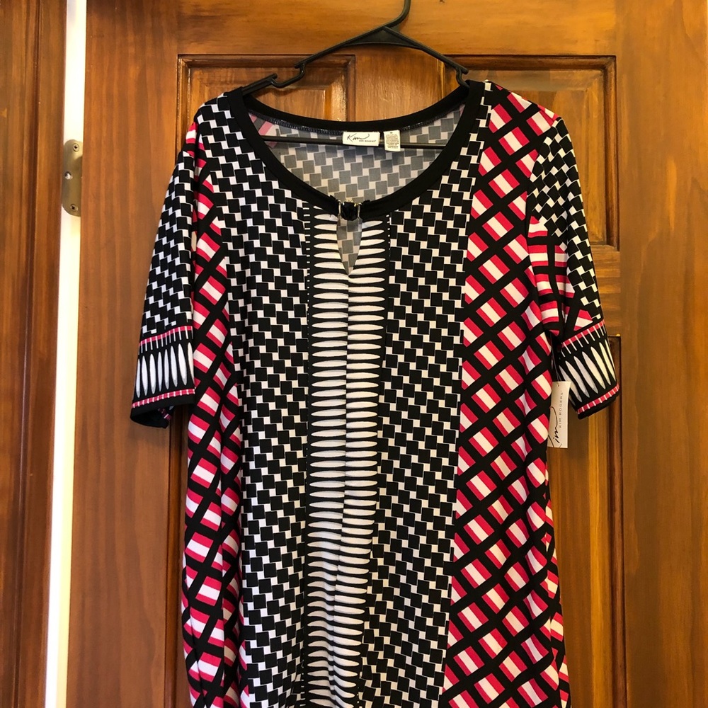 Black/Hot Pink Fashion Knit